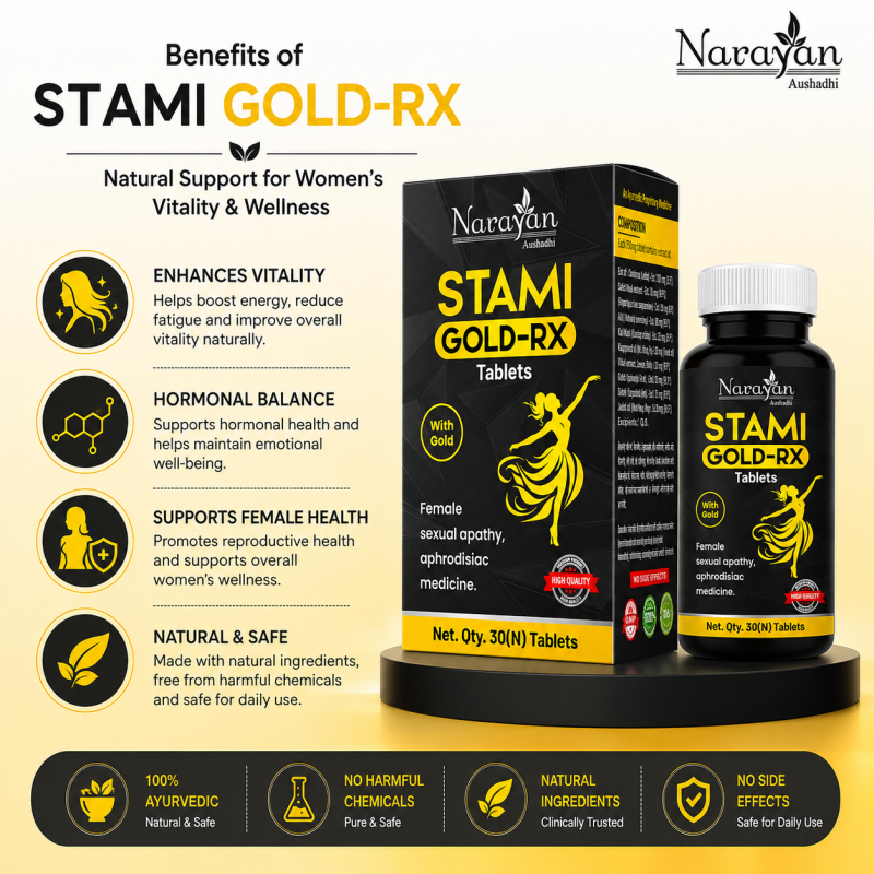 Stami Gold Rx Tablet Supports Stamina Energy and Overall Male Wellness