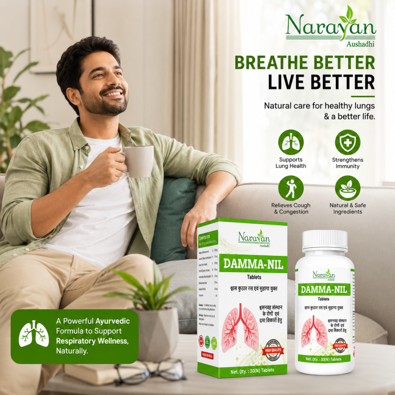 Damma Nil Tablet Supports Respiratory Health and Helps Manage Asthma-related