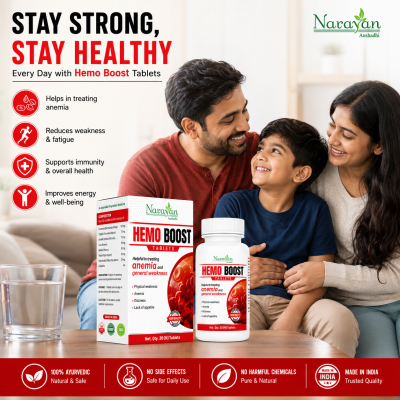 Hemo Boost Tablet Supports Healthy Hemoglobin Levels Energy and Overall