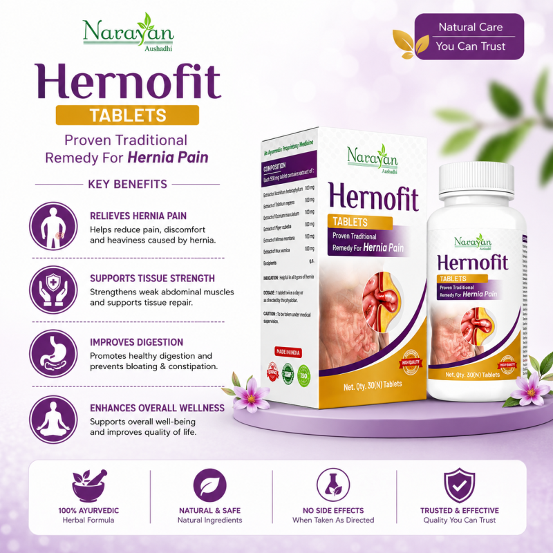 Herno Fit Tablet – 30 Tablets | Supports Hernia Care and Helps Relieve Abdominal Discomfort.