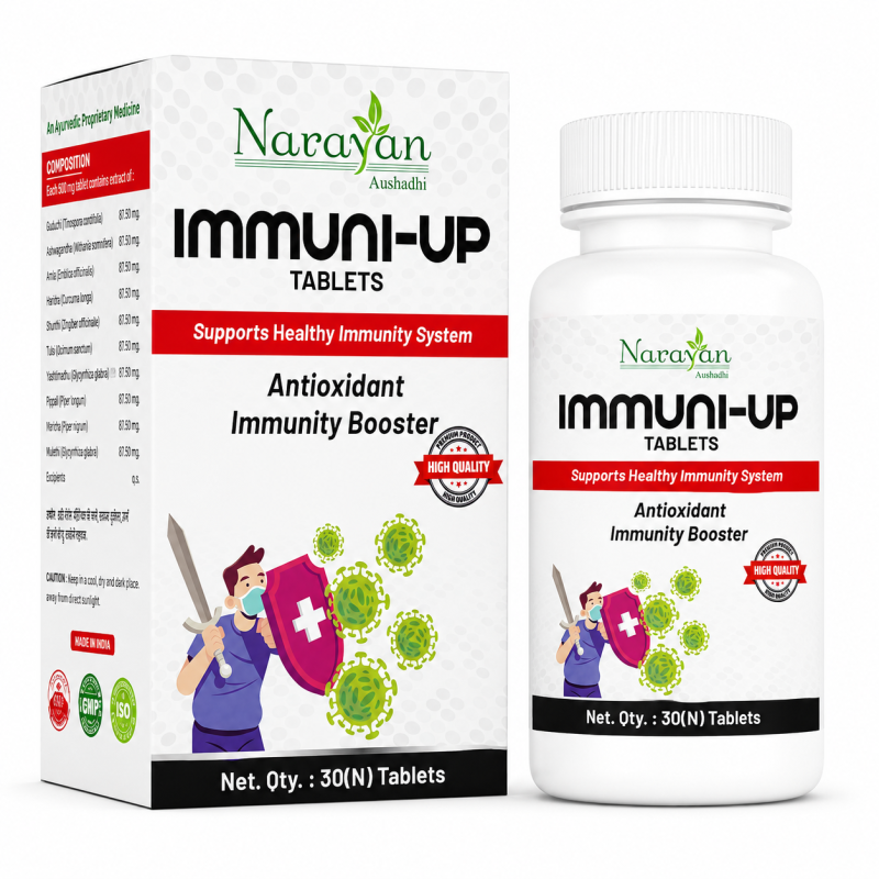 Immuni Up Tablet Boosts Immunity and Helps Reduce Physical Weakness Naturally.