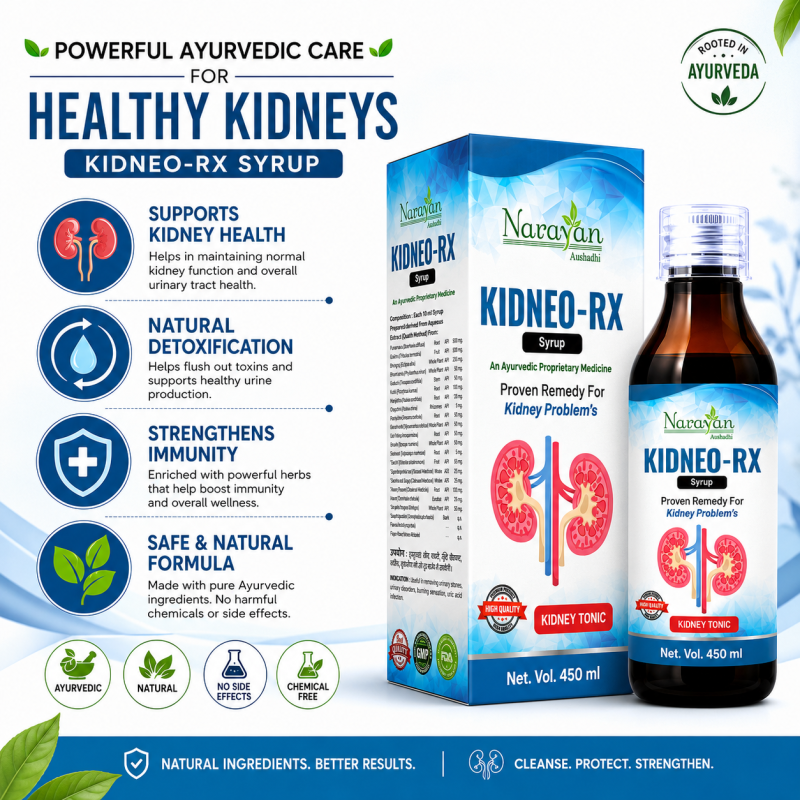 Kidneo Rx Prawahi Kwath Supports Kidney Wellness and Urinary System Function.