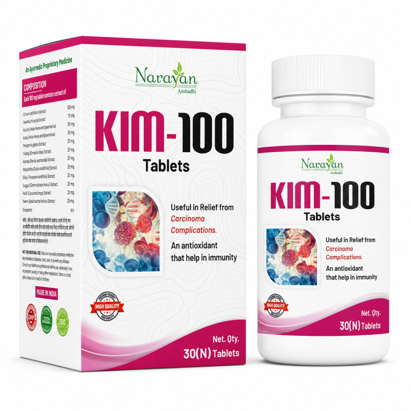Kim 100 Rx – 30 Tablets | Ayurvedic Supportive Formula for Overall Cellular Health and