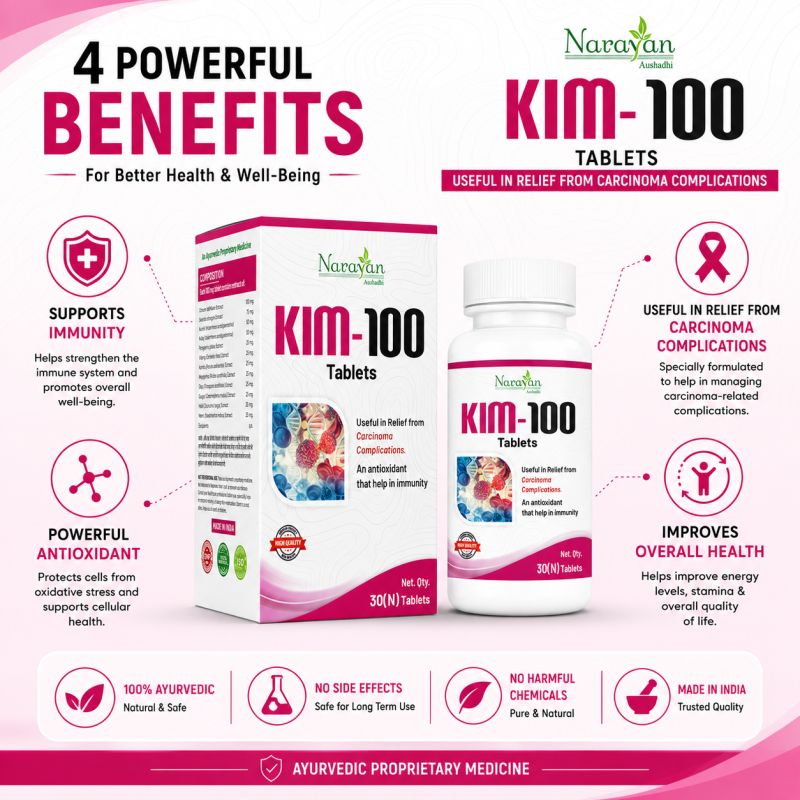 Kim 100 Rx – 30 Tablets | Ayurvedic Supportive Formula for Overall Cellular Health and