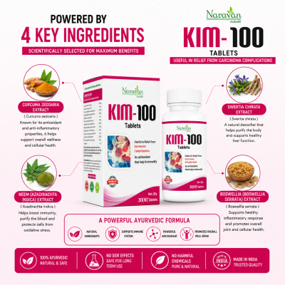 Kim 100 Rx – 30 Tablets | Ayurvedic Supportive Formula for Overall Cellular Health and