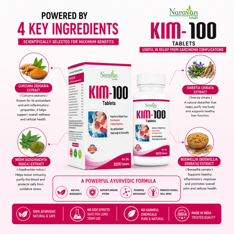 Kim 100 Rx – 30 Tablets | Ayurvedic Supportive Formula for Overall Cellular Health and