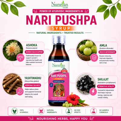 Nari Pushpa Syrup with Tablet Helps Maintain Nutritional Balance and Female