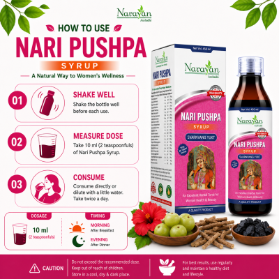 Nari Pushpa Syrup with Tablet Helps Maintain Nutritional Balance and Female