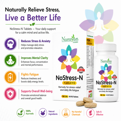 No Stress N Tablet Supports Management Relaxation and Emotional Well-being.