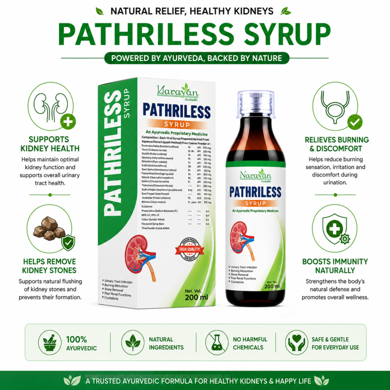 Pathri Less Syrup Supports Urinary Tract Health and Overall Kidney Wellness