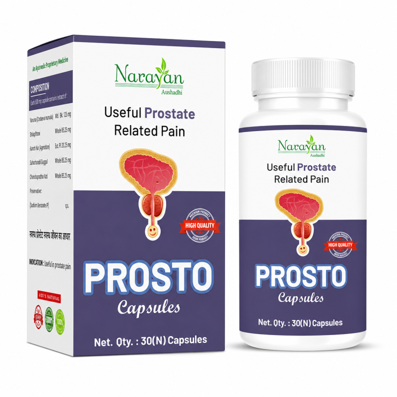 Prosto Capsule Supports Prostate Health and Healthy Urinary Function Naturally.