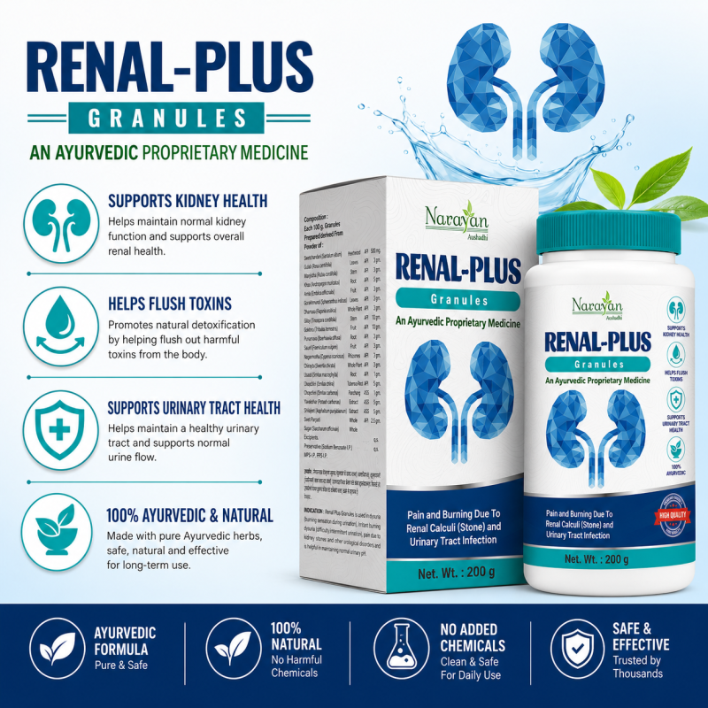 Renal Plus Granules Sf Supports Kidney Health and Healthy Urinary Function.