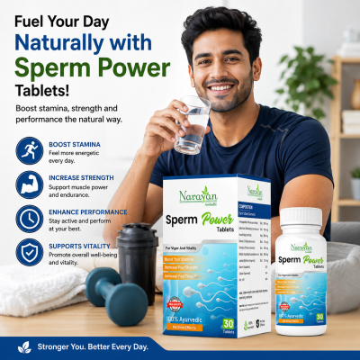 Sperm Power Tablet Supports Vitality Stamina and Reproductive Wellness in Men.