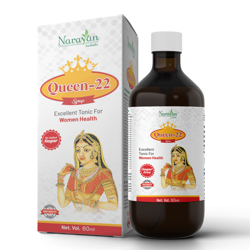 Queen-22 Syrup: Excellent Ayurvedic Tonic for Women's Health & Well-being | Sugar-Free Herbal Formula