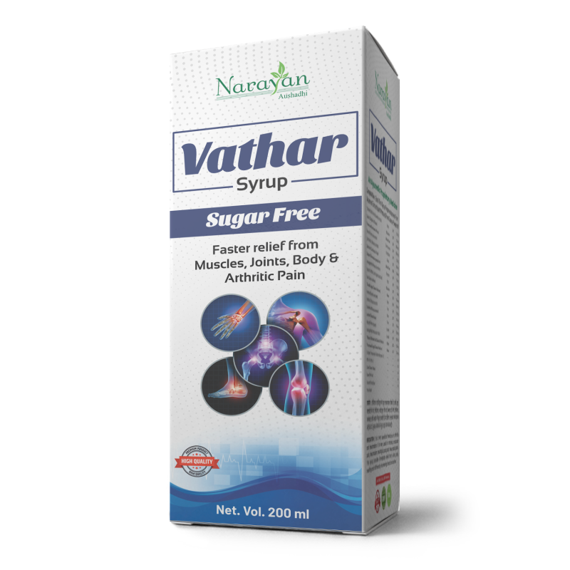 Vathar Syrup: Ayurvedic Pain Relief for Muscles, Joints & Arthritis | Sugar-Free Herbal Formula for Body Aches