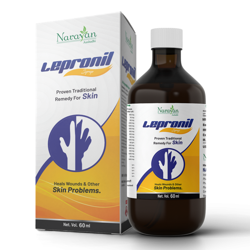 Lepronil Syrup: Ayurvedic Skin Remedy for Wounds, Skin Disorders & Pigmentation | Natural Herbal Skin Tonic