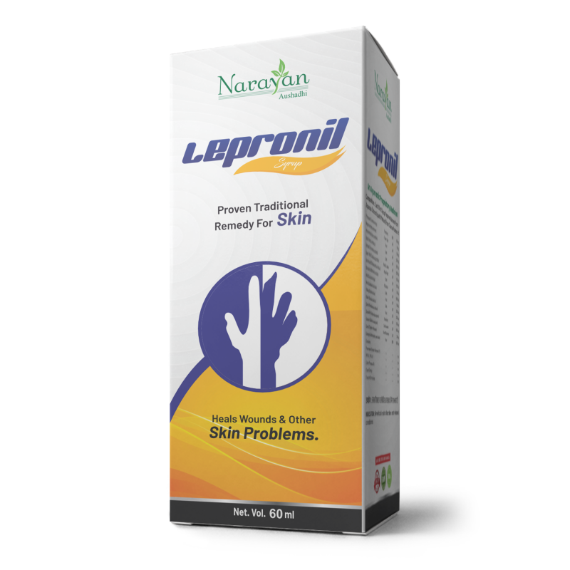 Lepronil Syrup: Ayurvedic Skin Remedy for Wounds, Skin Disorders & Pigmentation | Natural Herbal Skin Tonic