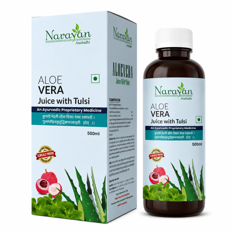 Aloevera Ras with Tulsi Supports Digestion Detoxification and Overall Wellness