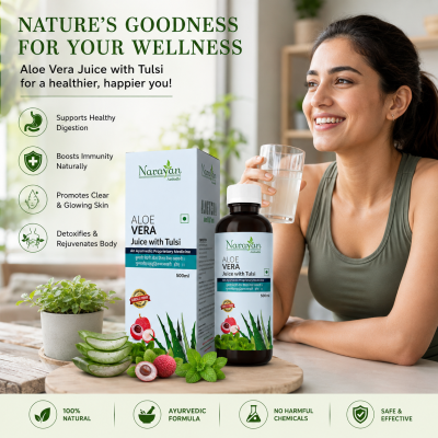 Aloevera Ras with Tulsi Supports Digestion Detoxification and Overall Wellness