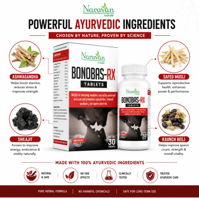 Bonobas Rx Tablet – 30 Tablets | Stamina, Vitality & Male Wellness Support