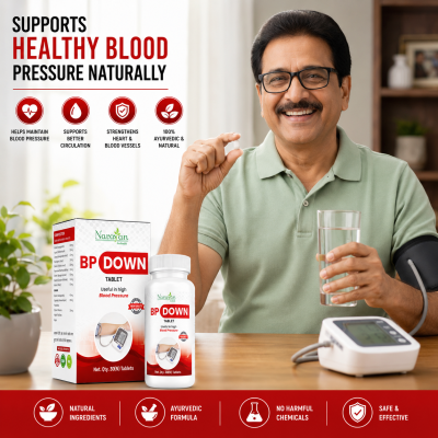 Bp Down Tablet Supports Healthy Blood Pressure and Helps Maintain Vata Balance.