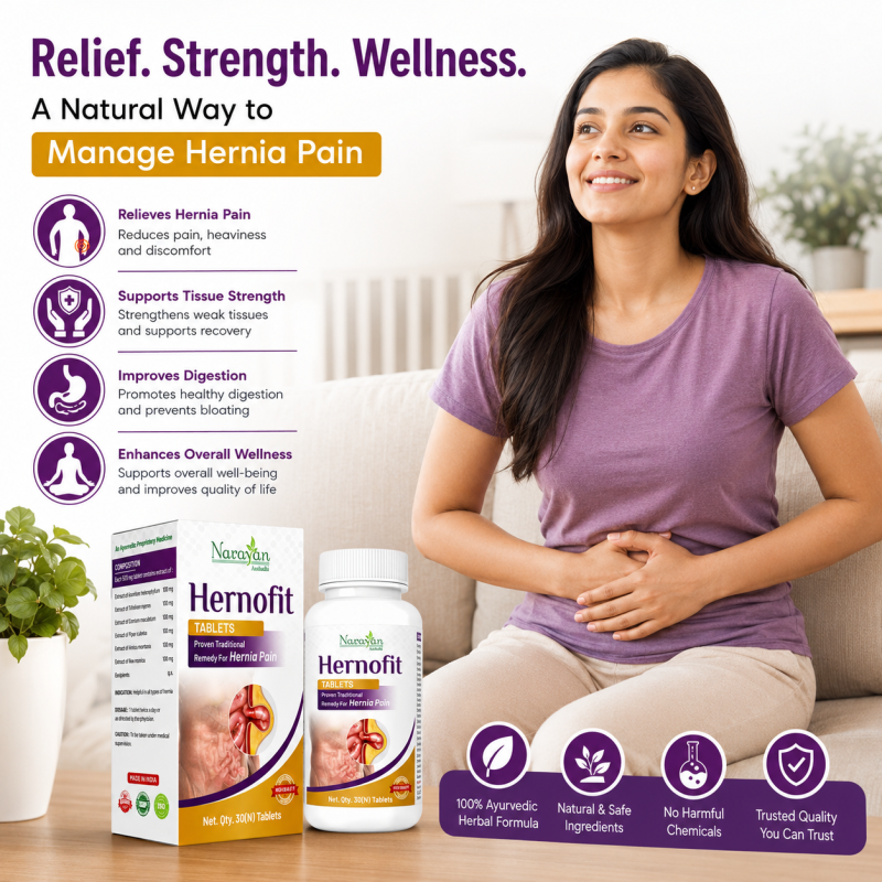 Herno Fit Tablet Supports Hernia Care and Helps Relieve Abdominal Discomfort.