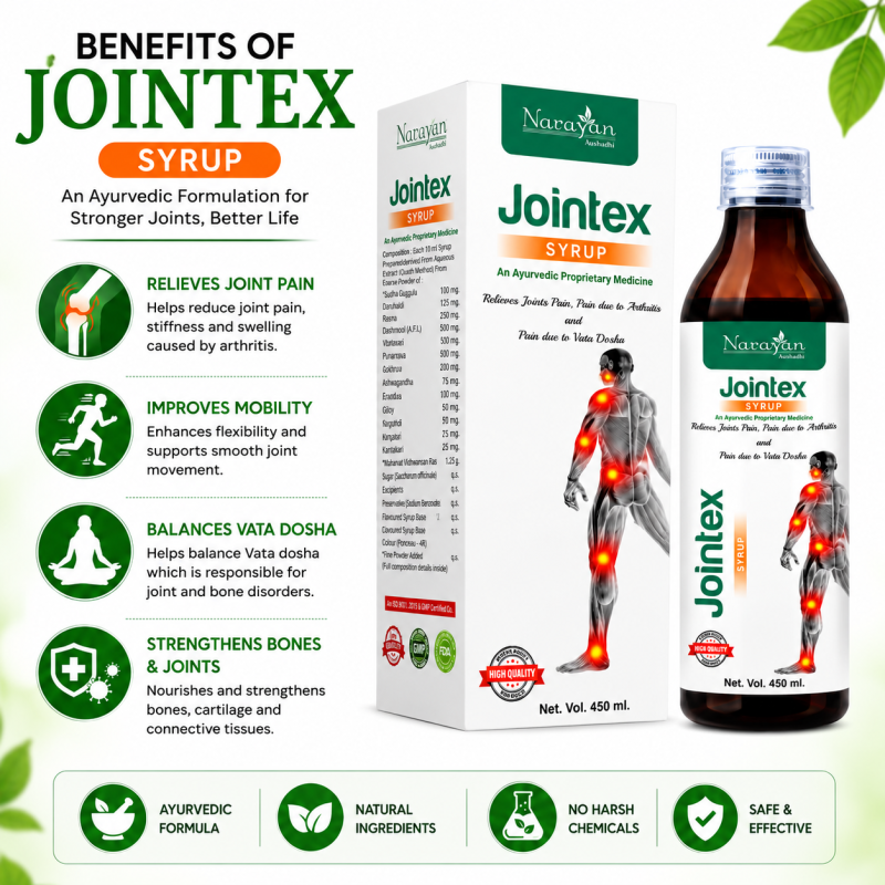 Jointex Syrup Supports Joint Health Flexibility and Overall Mobility Naturally.