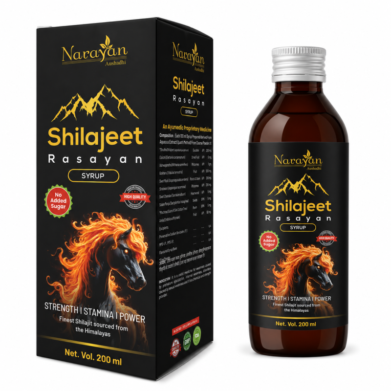 Shilajeet Rasayan Syrup Sf Supports Stamina Vitality and Overall Male Wellness.