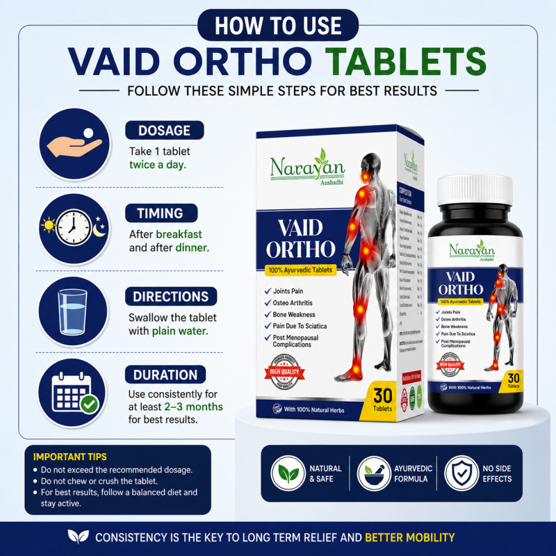 Vaid Ortho Tablet Supports Joint Comfort Mobility and Musculoskeletal Health.